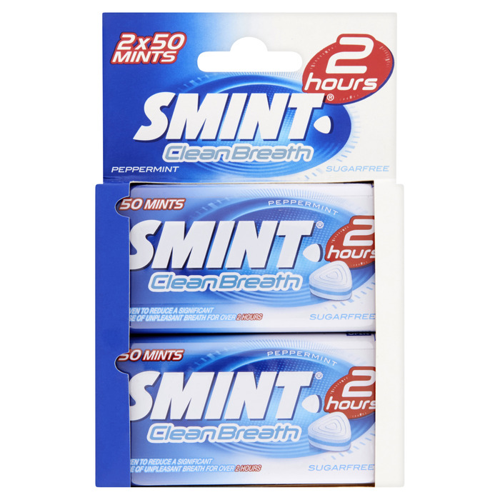 Clean breath Peppermint 2-pack (blister, 2 × 35g)