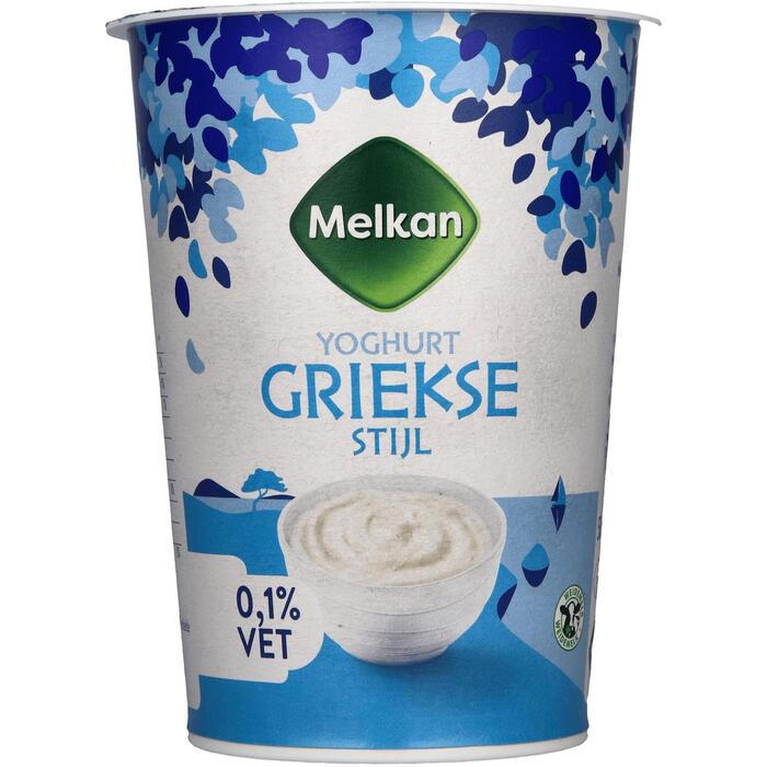 Yoghurt griekse stijl 0.1% vet (Kuipje, 500g)