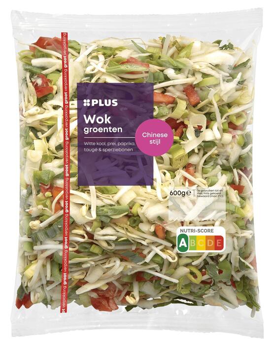 PLUS Wokgroenten Chinese stijl gvp (Zak, 600g)