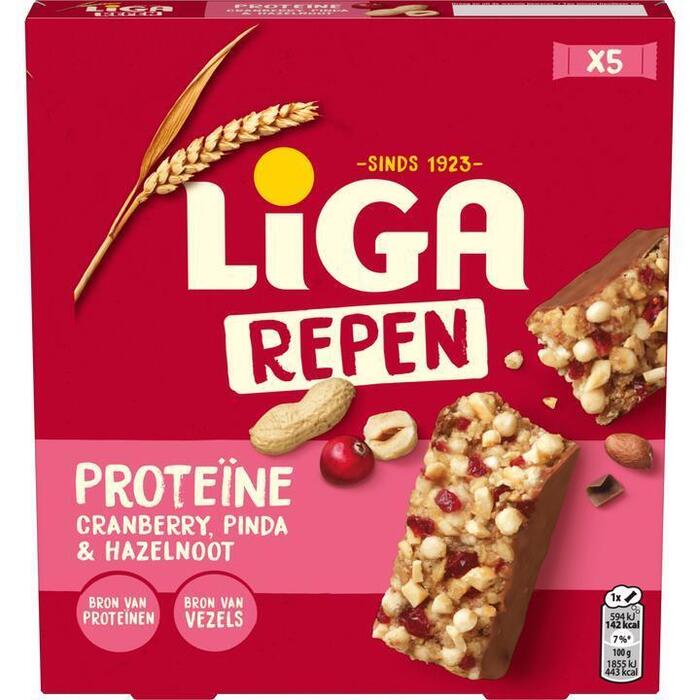 LiGA Proteïne Reep Cranberry 160 g (Doos, 160g)