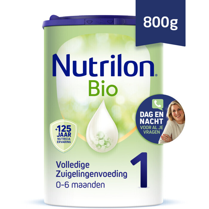 Nutrilon Bio 1 Volledige Zuigelingenvoeding 0-6 Maanden 800g (Doos, 800g)