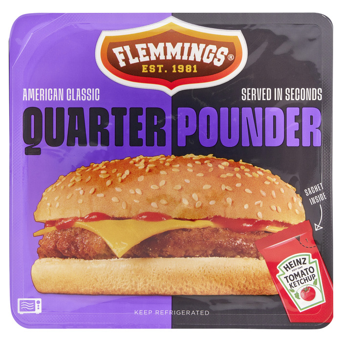 Quarter pounder flamegrilled (198g)