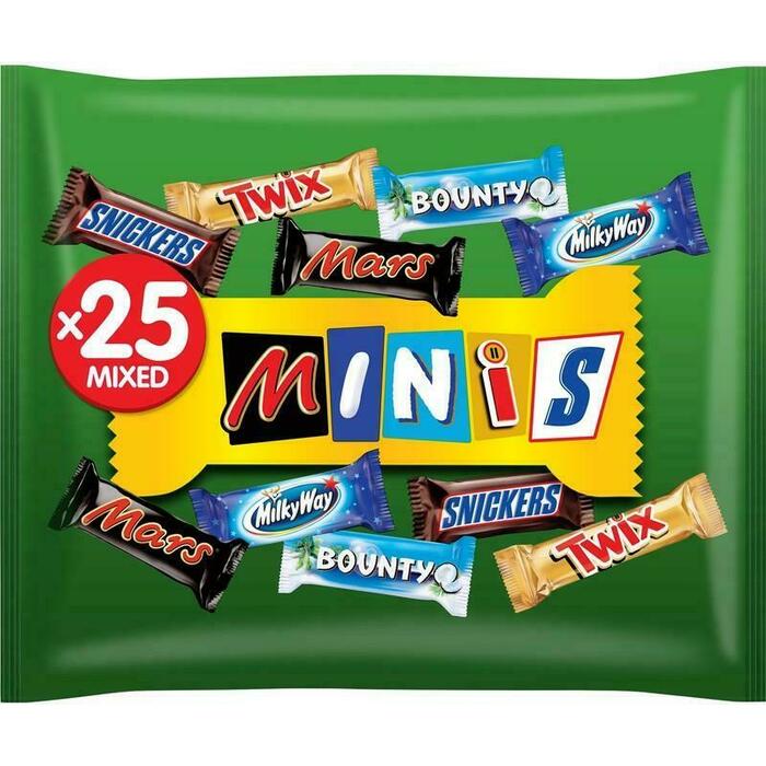 Mars Mini's Chocolade mix Uitdeelzak 27 Stuks (500g)
