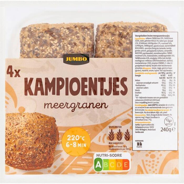 Jumbo - Kampioentjes Meergranen - 4 Stuks (240g)