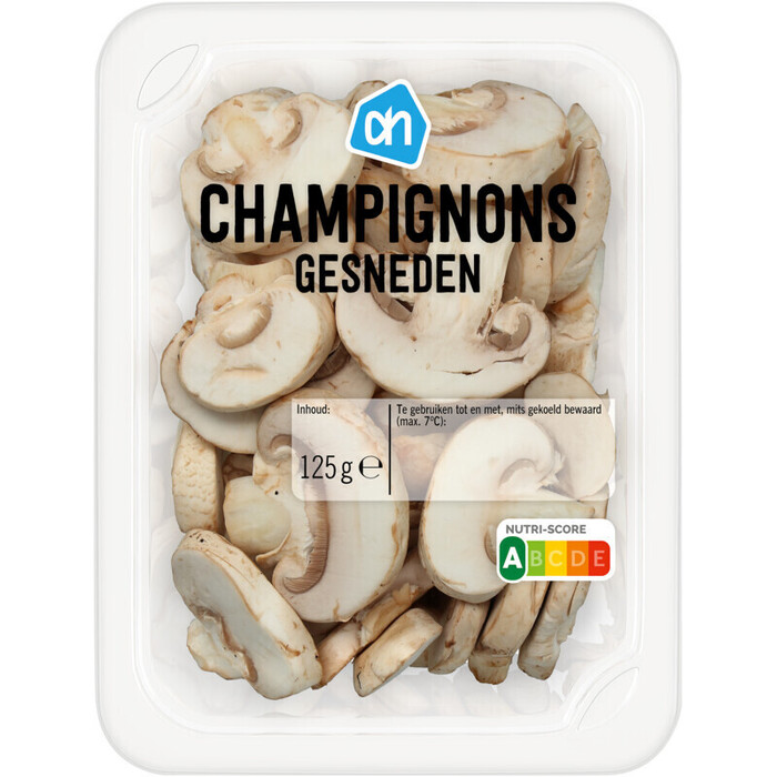 Gesneden Champignons (bakje, 125g)