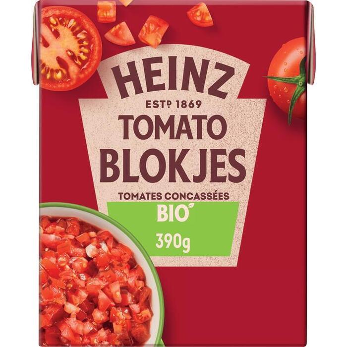 Heinz Tomaten Blokjes Naturel Biologisch 390g (Pak, 390g)