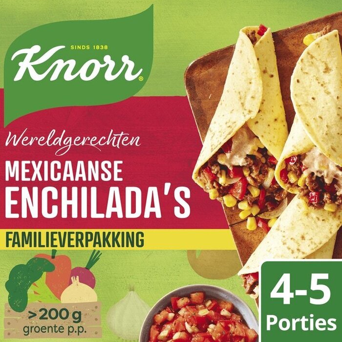 Knorr Wereldgerechten Maaltijdpakket Mexicaanse Enchilada's XXL 328 g (329g)