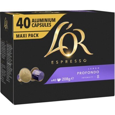 L'OR Espresso Lungo Profondo Aluminium Capsules Maxi Pack 40 Stuks 208 g (208g)