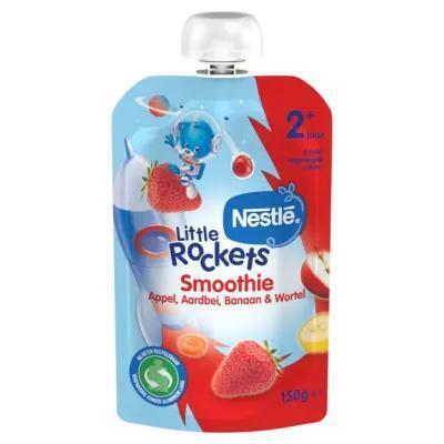 Nestlé Little Rockets Smoothie Appel, Aardbei, Banaan & Wortel 2+ Jaar 150g (150g)