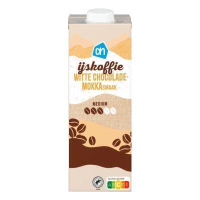 AH IJskoffie witte chocolade mokka smaak (1L)