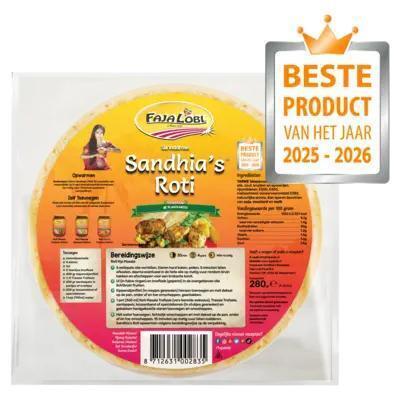 Faja Lobi Sandhia's Roti 4 Stuks 280g (280g)