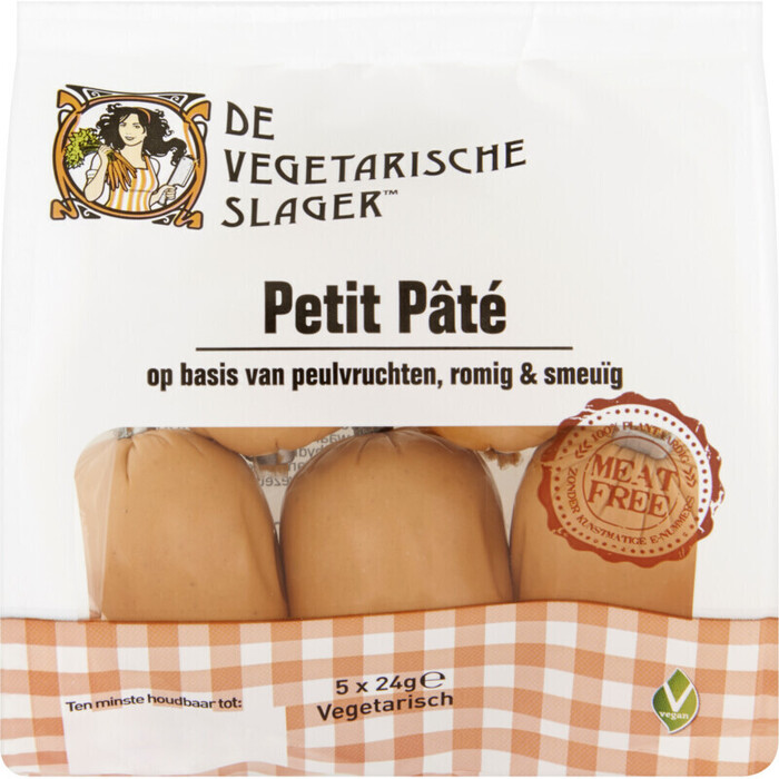 Vegetarische Slager Vegan petit pate (5 × 24g)