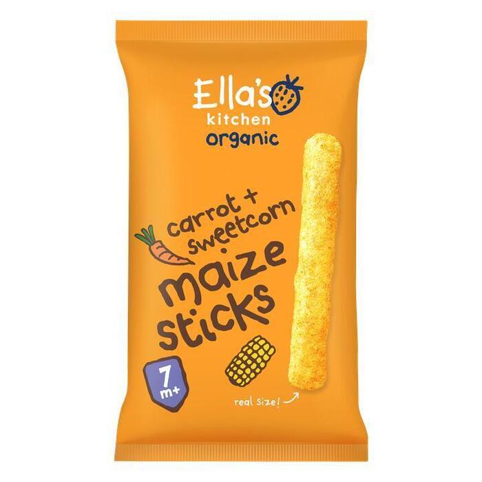 Ella's Kitchen Organic Carrot + Sweetcorn Maize Sticks 7+ Maanden 16 g (Pak, 16g)