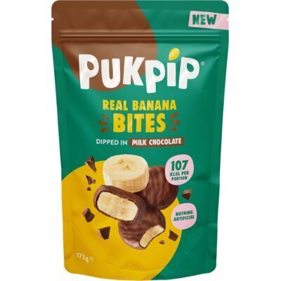 Pukpip Real banana bites milk chocolate (172g)