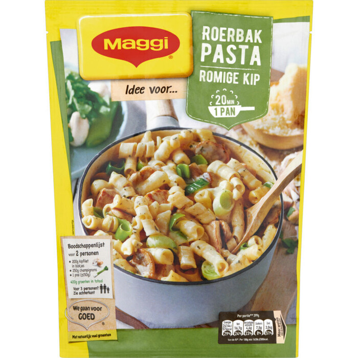 Roerbakpasta romige kip (Zak, 183g)