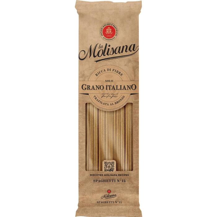 La Molisana Spaghetti volkoren (integrali) n° 15 (Zak, 500g)