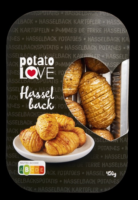 Hasselback aardapppel 450 gram (450g)