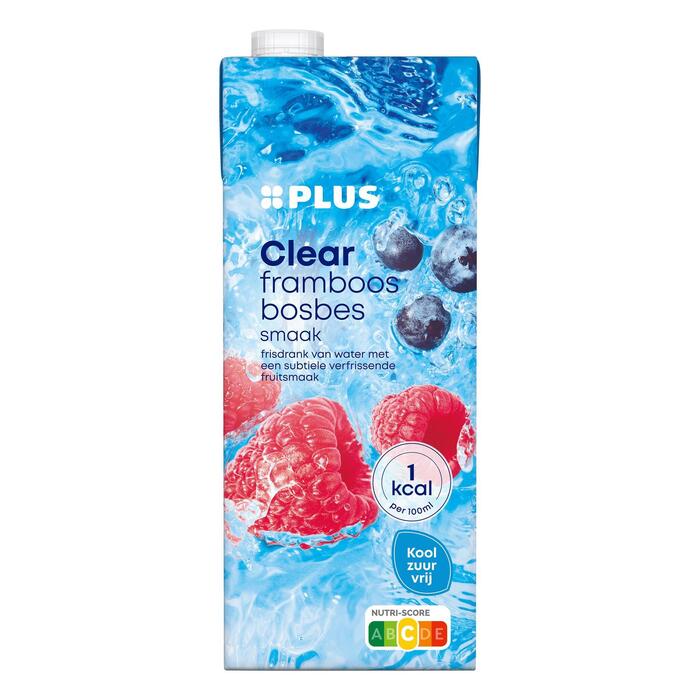 PLUS Clear framboos bosbes (Pak, 1.5L)