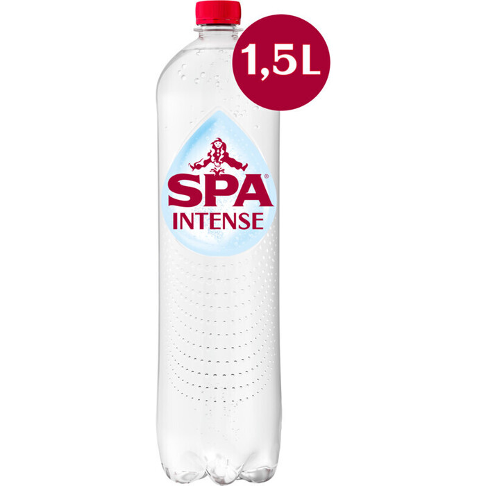 Spa Intense bruisend mineraalwater (plastic fles, 1.5L)