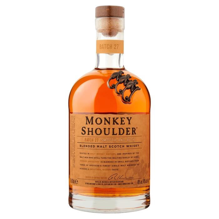 Monkey Shoulder Blended malt Scotch whisky (Fles, 0.7L)