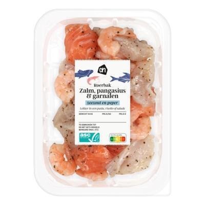 AH Roerbak zalm pangasius garnalen zeezout (250g)