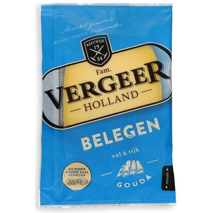 Vergeer Holland Kaas 48+ Plakken Gouda Belegen 200g (200g)