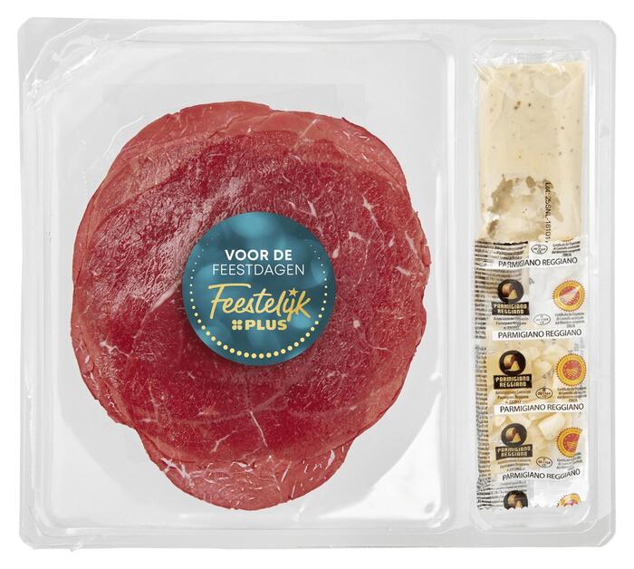 PLUS Carpaccio truffel kaas pijnboompitten
