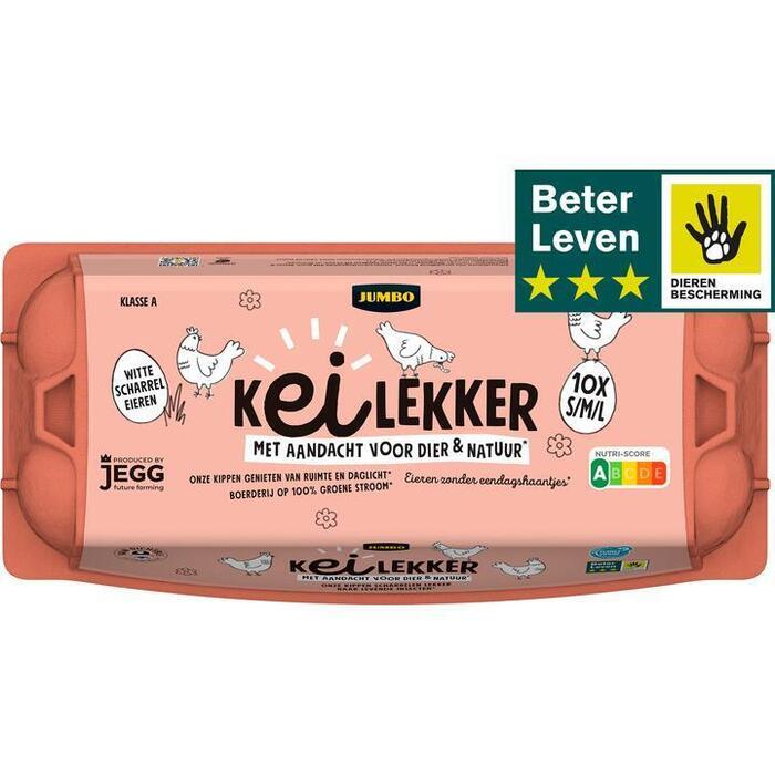 Jumbo Kei Lekker Eieren 10 Stuks (430g)