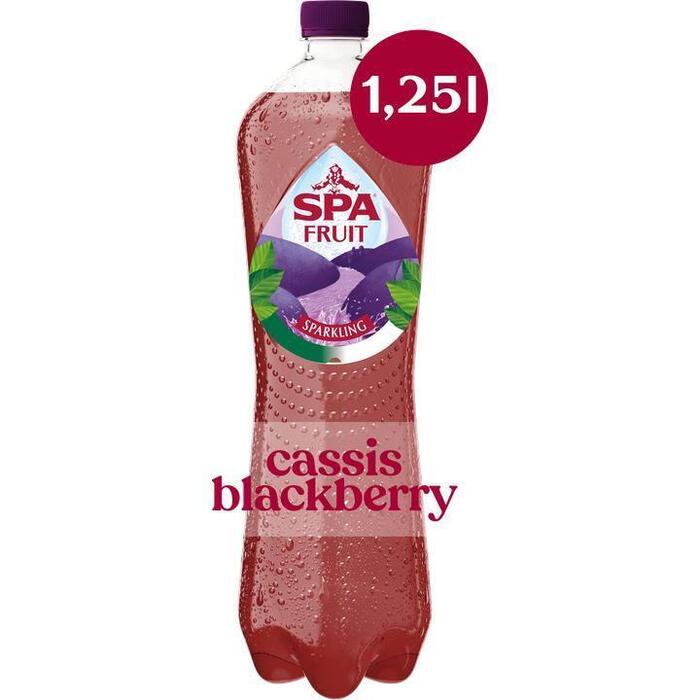 Spa FRUIT Bruisende Fruitige Frisdrank Cassis Blackberry 1,25 l (1.25L)