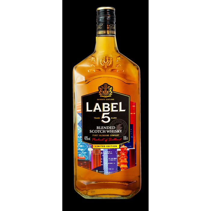 Label 5 Blended Scotch Whisky 100cl (rol, 1L)