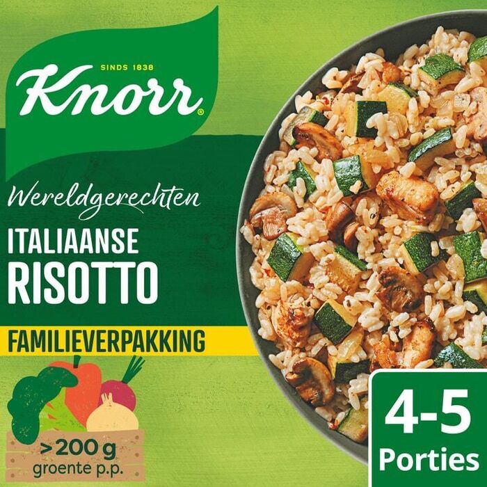 Knorr Wereldgerecht Italiaanse risotto family (430g)