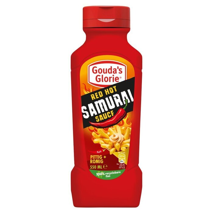 Gouda's Glorie Red Hot Samurai Sauce 550ml (0.55L)