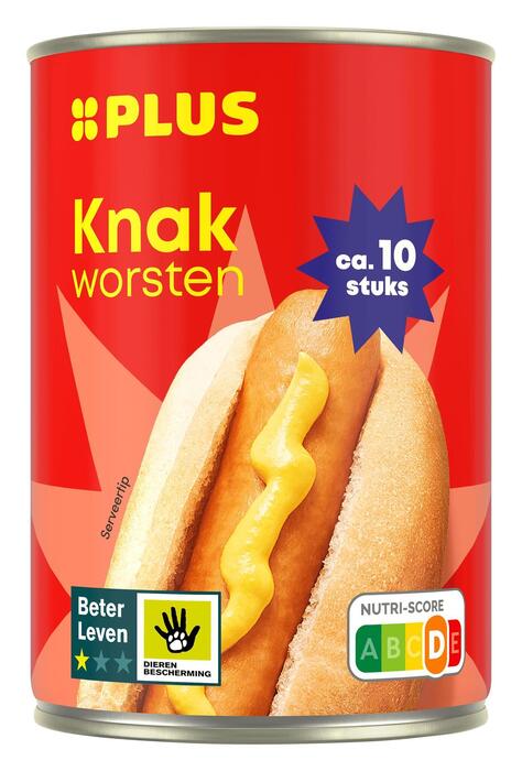 Knakworsten 1 ster beter leven (Blik, 400g)