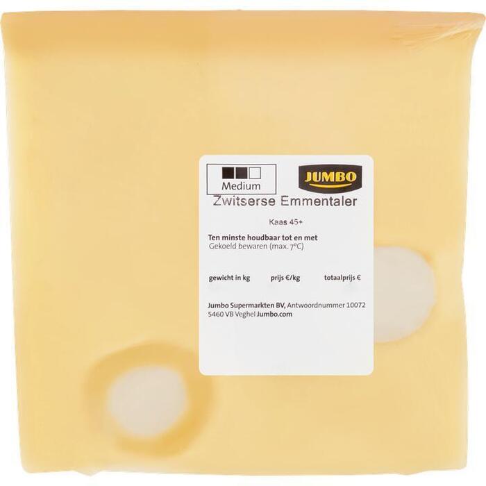 Jumbo Zwitserse Emmentaler Harde Kaas 45+ ca. 150g (150 × 150g)