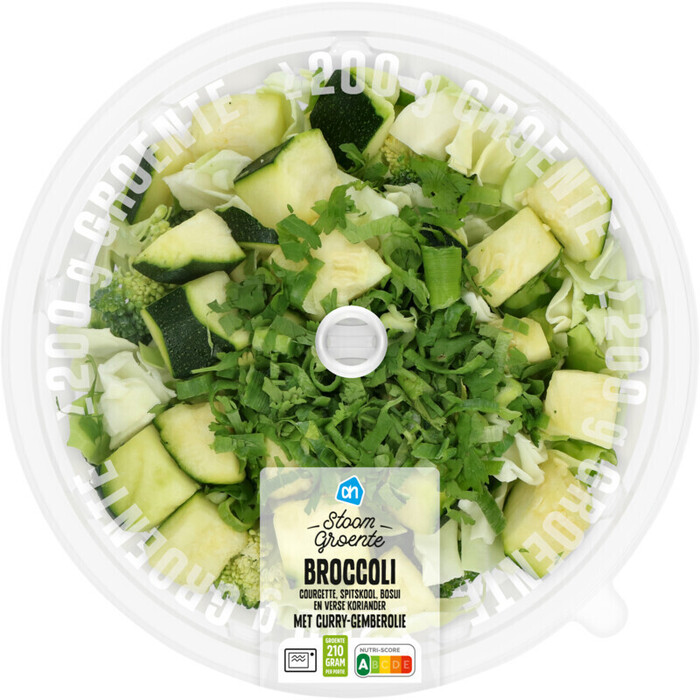 AH Stoomgroente broccoli curry gember olie (450g)