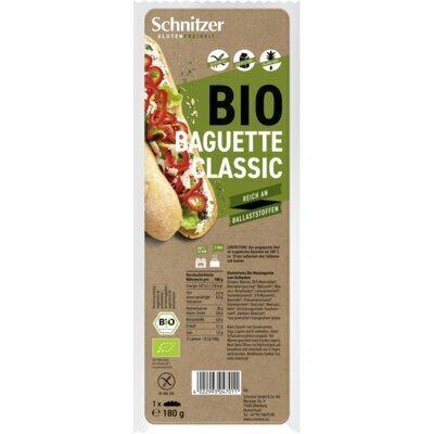 Schnitzer Bio baguette classic glutenvrij (180g)