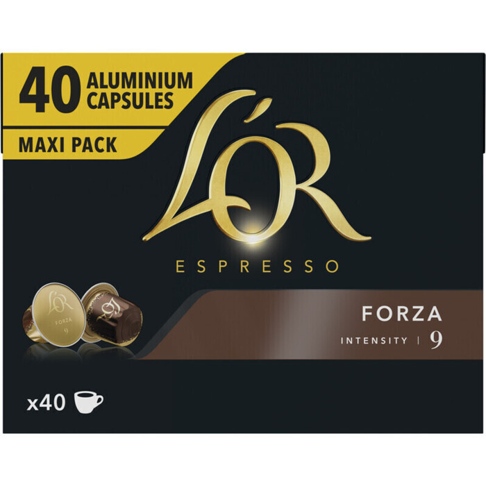 L'OR Espresso Forza Koffiecups Familiepak 40 stuks (40 × 5.2g)