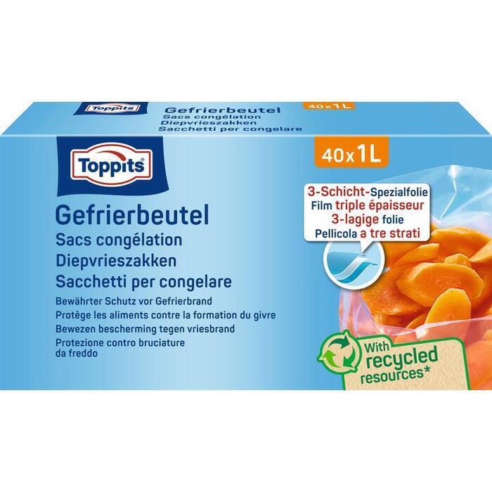 Toppits Diepvrieszakken 40 x 1L (40 st.)