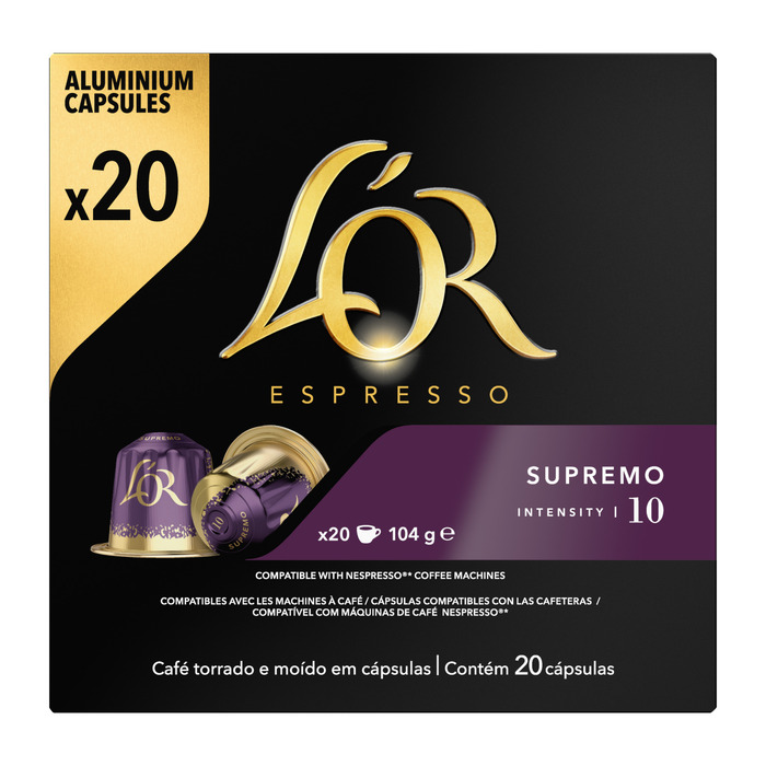 L'OR Espresso Supremo Koffiecups Voordeelpak 20 Stuks (20 × 5.2g)