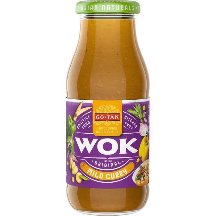 Go-Tan Original Wok Mild Curry 240 ml (Fles, 240ml)