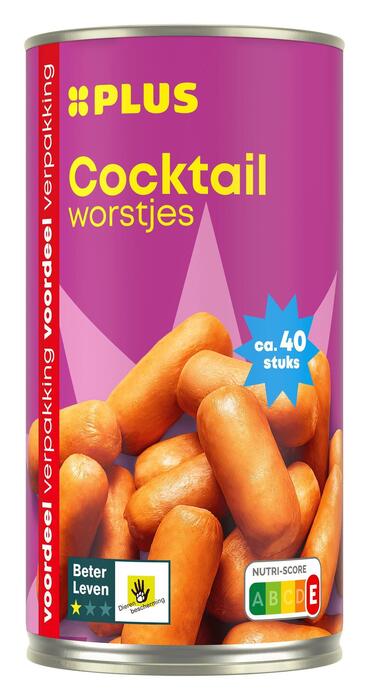 PLUS Cocktailworstjes BLK 1 ster (Blik, 540g)