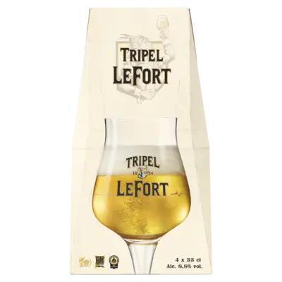 LeFort Tripel 33cl (Fles, 4 × 33cl)