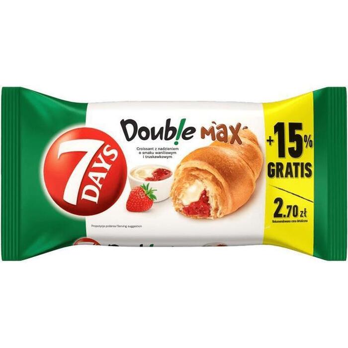 7Days Double Super Max Croissant met Aardbei- en Vanillevulling 110 g (110g)