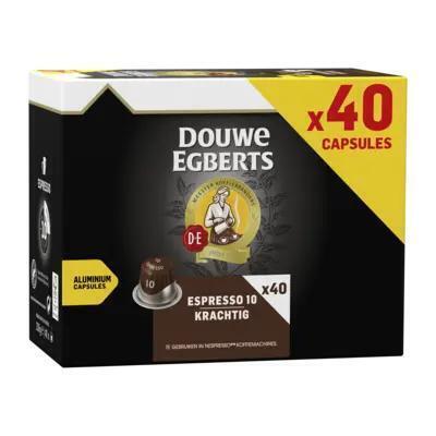 DOUWE EGBERTS KOFFIE CAPSULES ESPRESSO KRACHTIG UTZ 208G 40ST BOX (40 × 5.2g)