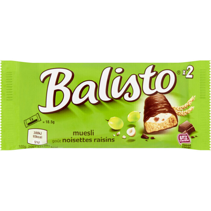 Balisto Muesli (stuk, 2 × 18.5g)