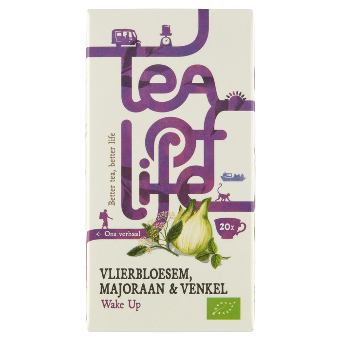 Tea of Life Vlierbloesem, Majoraan & Venkel 20 Stuks 30g (20 × 1.5g)