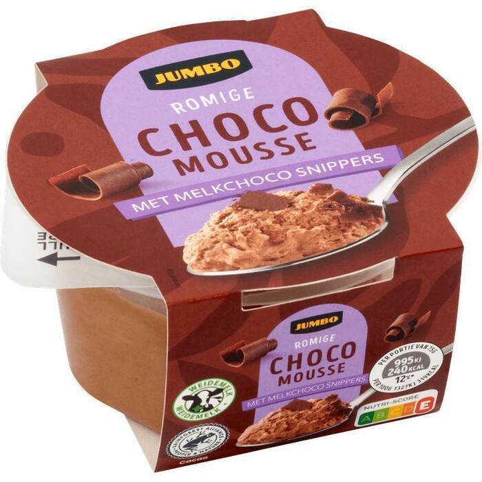 Jumbo Romige Chocomousse met Melkchoco Snippers 75g (75g)
