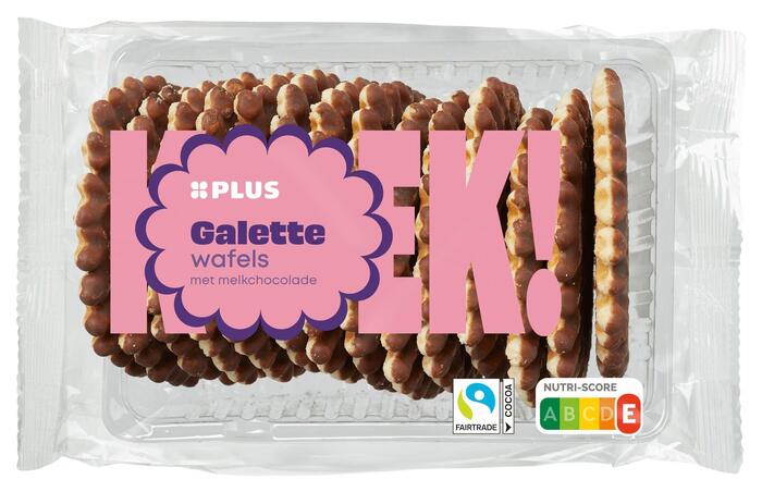 Galetten wafels choco Fairtrade (Pak, 300g)