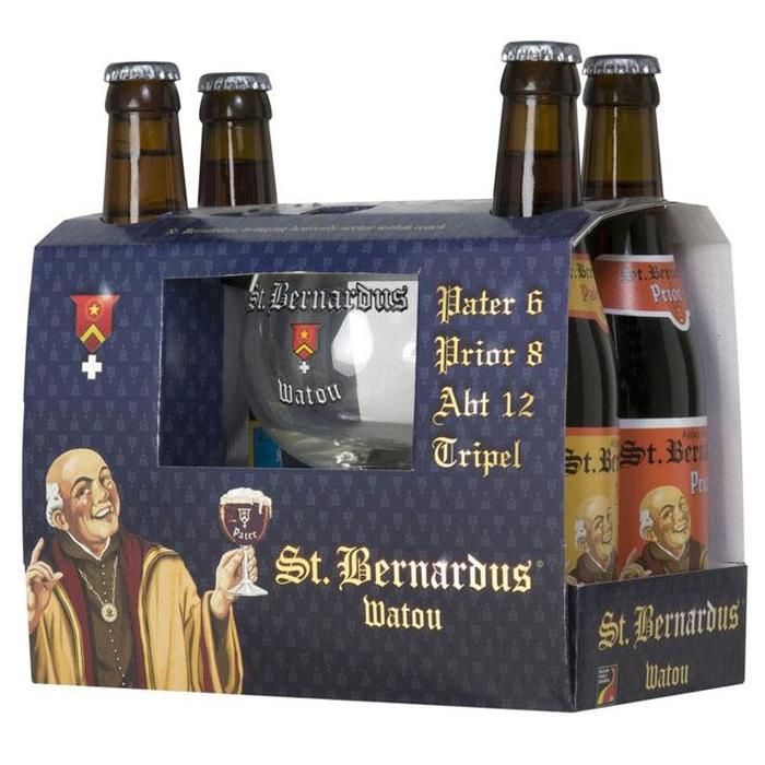 Geschenkverpakking (4x33cl + Glas) (rol, 4 × 33cl)