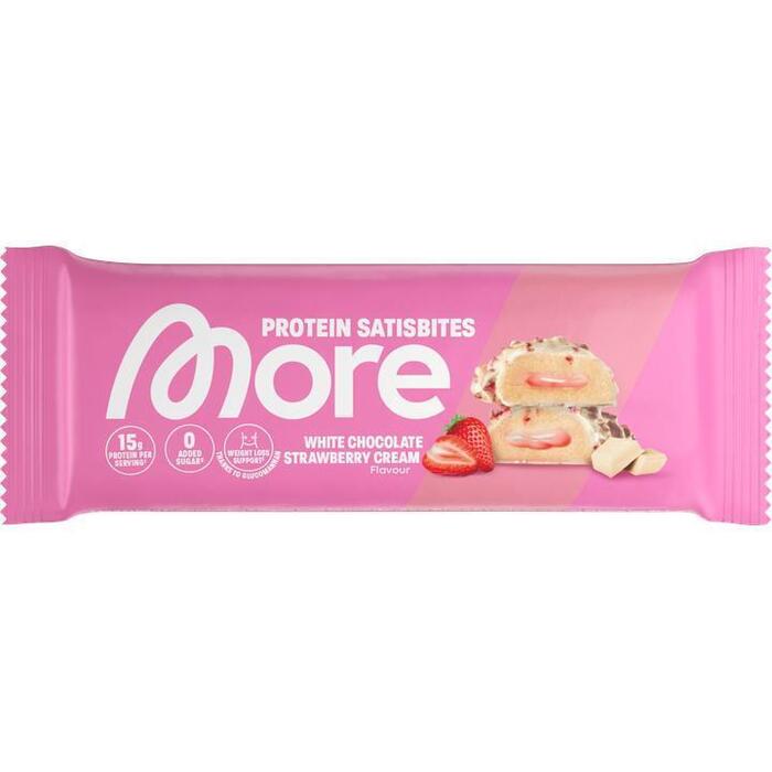 More Protein Satisbite White Strawberry Cream 50g
